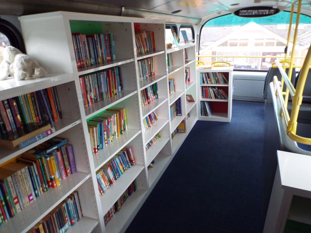Kings Hawford Double Decker Bus Library Inside